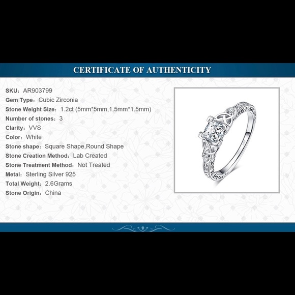 925 Sterling Silver Vintage Celtic Knot Ring - Picture 7 of 7